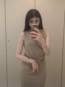 「アイテム（ワンピース/ドレス）」を使った、youyiさん（レディース・165cm・10代）の夏コーディネート