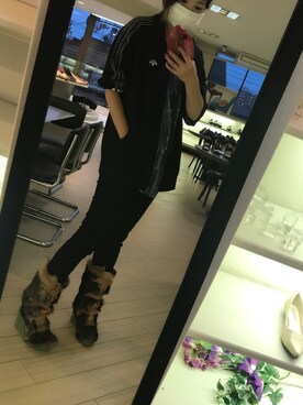 「アレキサンダーワン」｜「アイテム（ブーツ）」を使った、kari kitayamaさん（レディース・160cm）の秋コーディネート