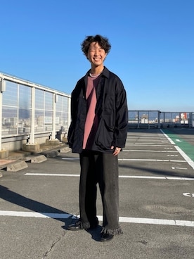 「BEAMS BOY（ビームスボーイ）のアイテム（アクセサリー）」を使った、SoTaさん（メンズ・169cm）の冬コーディネート