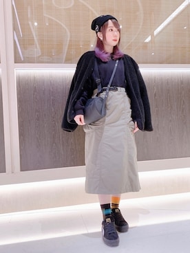 「にゃー」｜「アイテム（ジャケット/アウター）」を使った、ウイニー☆さん（レディース・158cm）の冬コーディネート