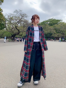 「MILKFED.（ミルクフェド）のアイテム（その他アウター）」を使った、ウイニー☆さん（レディース・158cm）の秋コーディネート