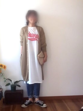 「Aco Design（アコデザイン）のアイテム（トップス）」を使った、bayaさん（レディース・160cm）の春コーディネート