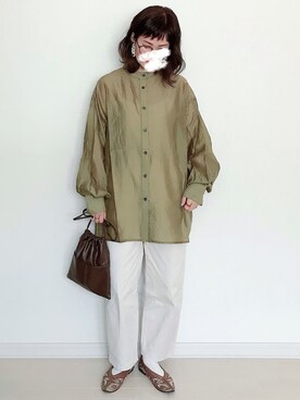 「AmbreNeige」｜「アイテム（その他シューズ）」を使った、UMiSatoさん（レディース・163cm）の春コーディネート