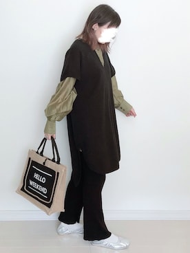 「AmbreNeige」｜「アイテム（パンプス）」を使った、UMiSatoさん（レディース・163cm）の春コーディネート