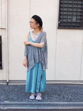 「Littlesuzie」｜「アイテム（帽子）」を使った、kinokonokoさん（レディース・152cm）の夏コーディネート