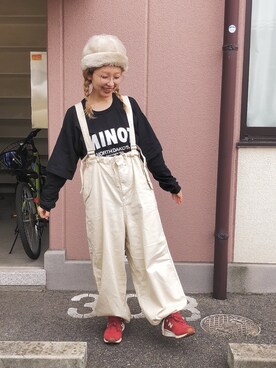 「カオリノモリ」｜「アイテム（その他）」を使った、kinokonokoさん（レディース・152cm）の秋コーディネート