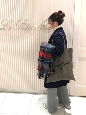 「ジョンストンズ」｜rei*さん（レディース・162cm）の冬コーディネート