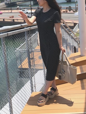 「TILA MARCH（ティラ マーチ）のアイテム」を使った、sakさん（レディース・152cm）の春コーディネート