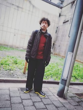 「Lui's（ルイス）のアイテム（ダウンジャケット/コート）」を使った、KENGOさん（メンズ・170cm）の冬コーディネート