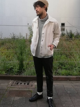 「アイテム（ブルゾン）」を使った、KENGOさん（メンズ・170cm・30代）の秋コーディネート