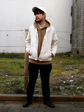 「アイテム（ブルゾン）」を使った、KENGOさん（メンズ・170cm・30代）の冬コーディネート
