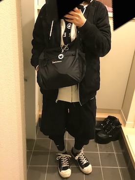 「ライブ」｜「アイテム（その他アウター）」を使った、mushiさん（レディース・153cm）の冬コーディネート