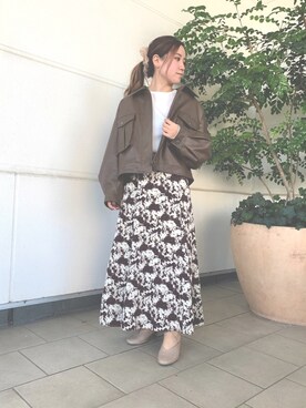 「シュシュ」｜「アイテム（ブルゾン）」を使った、Miyuさん（レディース・150cm）の冬コーディネート