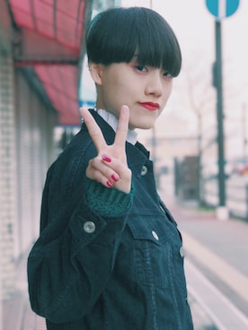 「Another Edition」｜「アイテム（デニムジャケット）」を使った、usmさん（レディース・162cm）の春コーディネート
