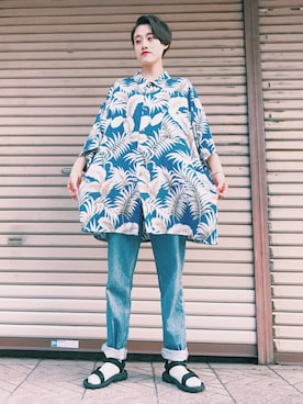 「alohashirt」｜usmさん（レディース・162cm）の春コーディネート