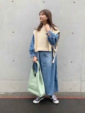 ちほさん（レディース・163cm）の春コーディネート