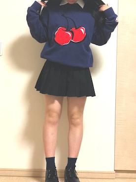 「KIRSH（キルシー）のアイテム（スウェット）」を使った、SARAさん（レディース・153cm）の春コーディネート