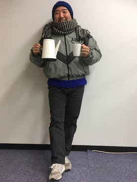 「Mr.Babe」｜「アイテム（ナイロンジャケット）」を使った、Nyukifumi さん（メンズ・167cm）の春コーディネート
