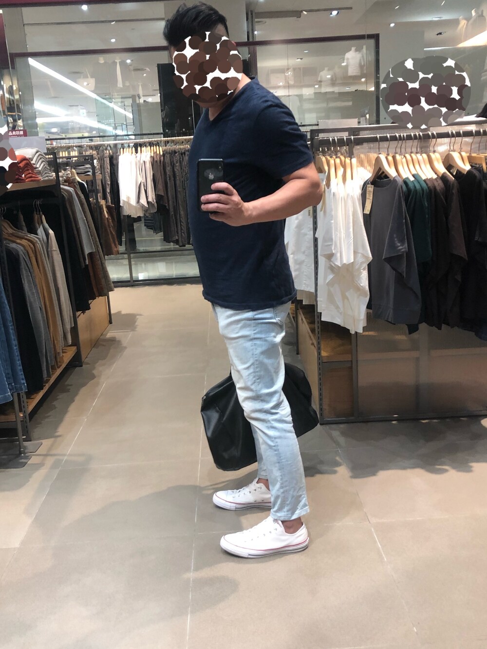 「コンバース、Polo Ralph Lauren、ユニクロ、台湾、converse、牛仔褲」｜「POLO RALPH LAURENのアイテム（Tシャツ/カットソー、その他）」を使った、taiwanshowさん（メンズ・172cm）の夏コーディネートの1枚目の写真