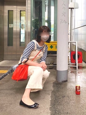 「3色コーデ」｜「アイテム（オールインワン・サロペット）」を使った、jari28さん（レディース・168cm）の夏コーディネート
