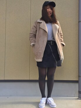 MIKAさん（レディース・160cm）の冬コーディネート