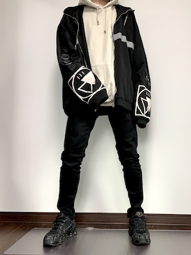 「Deviluse（Deviluse）のアイテム（トップス）」を使った、Raiさん（メンズ・176cm）の秋コーディネート