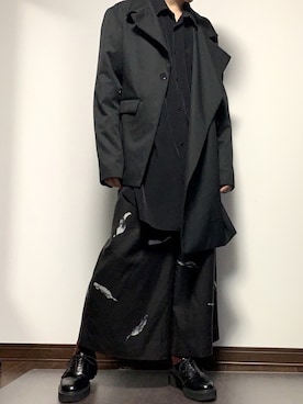 「Ground Y（グラウンドワイ）のアイテム（テーラードジャケット）」を使った、Raiさん（メンズ・176cm）の秋コーディネート