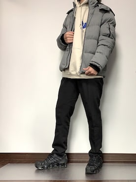 「ALU STANDARD（アルスタンダード）のアイテム（パンツ）」を使った、Raiさん（メンズ・176cm）の冬コーディネート