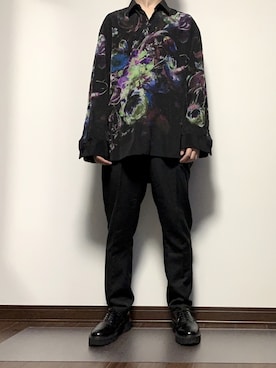 「ALU STANDARD（アルスタンダード）のアイテム（パンツ）」を使った、Raiさん（メンズ・176cm）の冬コーディネート
