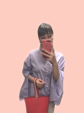 「mici（ミチ）のアイテム（トップス）」を使った、Sさん（レディース・173cm）の春コーディネート