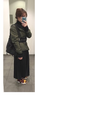 「サッシュベルト」｜「アイテム（ノーカラージャケット）」を使った、i k k y u 𓅿さん（レディース・157cm）の春コーディネート