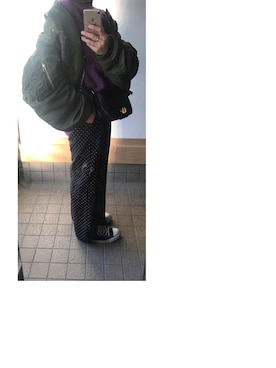 「NOのアイテム（帽子）」を使った、i k k y u 𓅿さん（レディース・157cm）の冬コーディネート