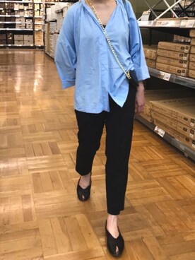 「NOのアイテム（トップス）」を使った、i k k y u 𓅿さん（レディース・157cm）の夏コーディネート