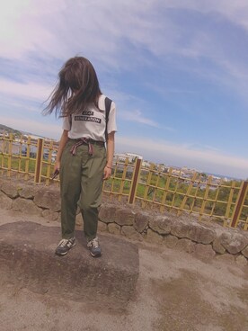 「SEVENDAYS=SUNDAY（セブンデイズサンデイ）のアイテム（チノパンツ）」を使った、さん（レディース・156cm）の秋コーディネート