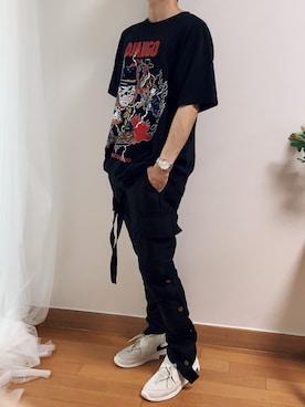 「kicks」｜「アイテム（アナログ腕時計）」を使った、BEKさん（メンズ・175cm）の夏コーディネート