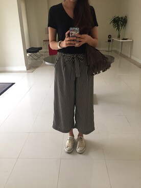 「POPCORN（ポップコーン）のアイテム」を使った、saryさん（レディース・167cm）の冬コーディネート