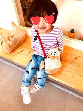 hiii**♡さん（キッズ・90cm）の春コーディネート