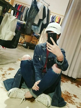 「AVAN LILY（アヴァンリリィ）のアイテム（その他アウター）」を使った、ぬまこさん（レディース・160cm）の春コーディネート