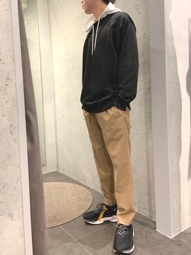 「B'2nd（ビーセカンド）のアイテム（パーカー）」を使った、和(V)o¥o(V)さん（メンズ・167cm）の春コーディネート