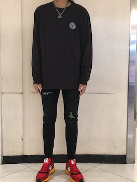 「ON THE TURF（オンザターフ）のアイテム」を使った、和(V)o¥o(V)さん（メンズ・177cm）の秋コーディネート