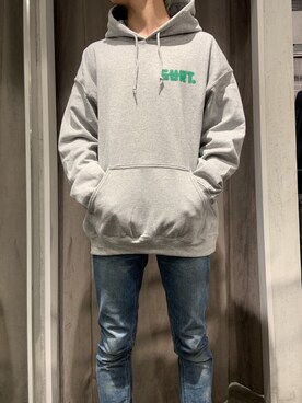 「surt（サート）のアイテム（トップス）」を使った、和(V)o¥o(V)さん（メンズ・167cm）の冬コーディネート
