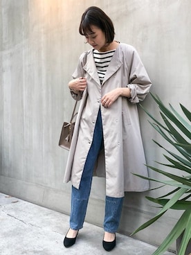 「HASHIBAMI（ハシバミ）のアイテム」を使った、nano・universe lady's　STAFFさん（レディース・162cm）の冬コーディネート