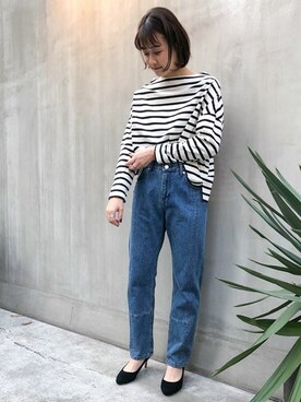 SERGE de bleu サージ　ZIGZAG STICH デニム ナノ・ユニバース NANO universe 【SERGE de bleu/サージ