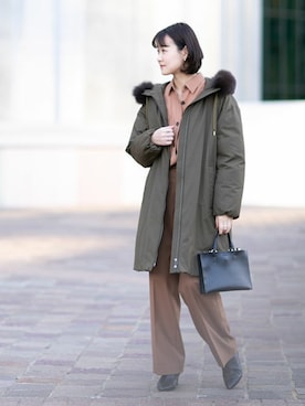 nano・universe lady's　STAFFさん（レディース・162cm）の冬コーディネート