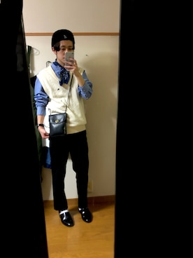 「COACH」｜「アイテム（ハンチング/ベレー帽）」を使った、きのこさんさん（メンズ・167cm）の春コーディネート