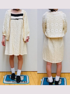 「かわいく」｜Emi Firstさん（レディース・153cm）の春コーディネート