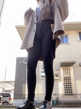 「FUN.TRINITY（ファン トリニティー）のアイテム」を使った、AKIRINさん（レディース・163cm）の冬コーディネート