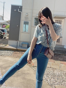 「FUN.TRINITY（ファン トリニティー）のアイテム」を使った、AKIRINさん（レディース・163cm）の春コーディネート