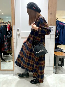 小南知世さん(レディース・153cm)の春コーディネート