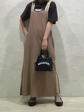 小南知世さん(レディース・153cm)の春コーディネート